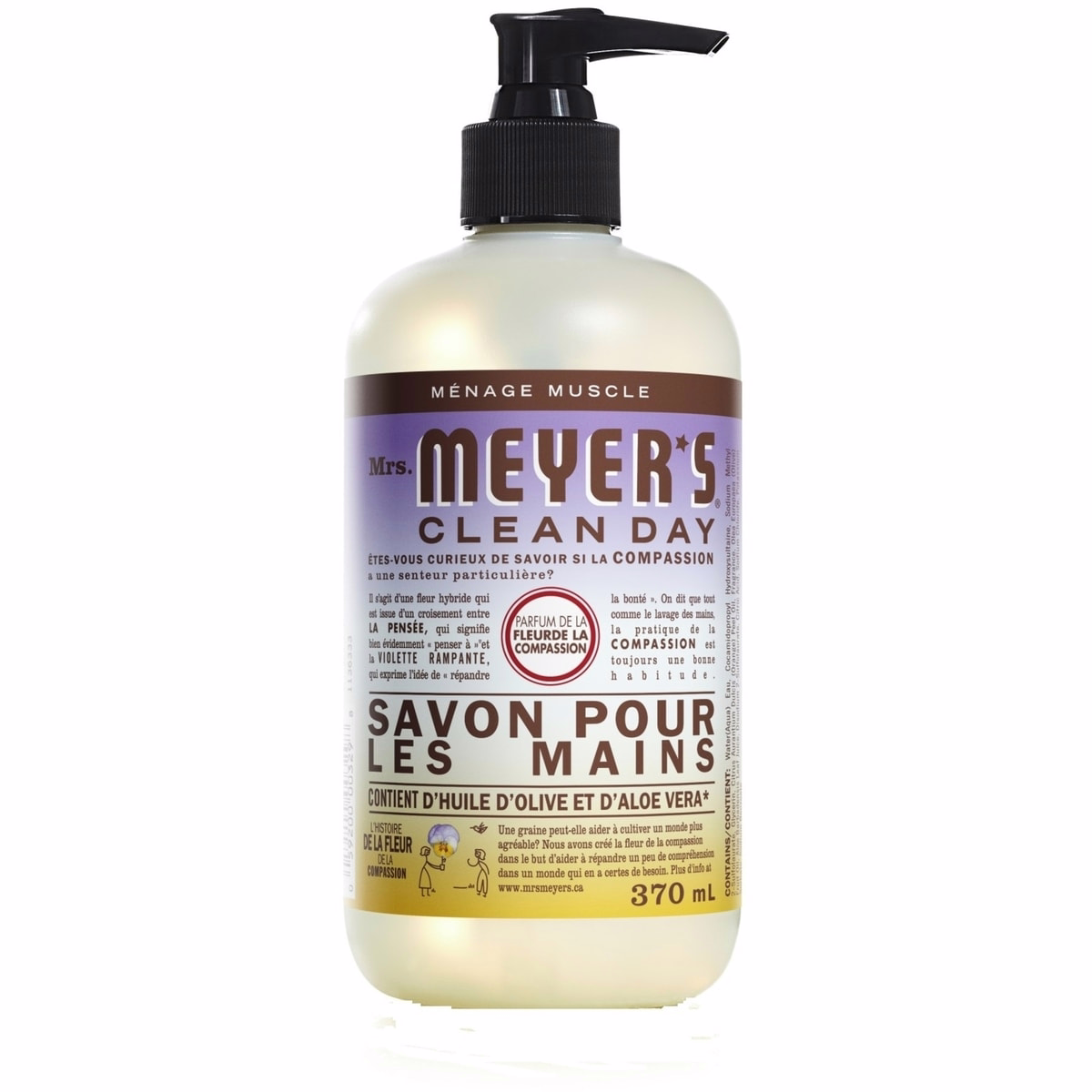 Mrs. Meyer's Clean Day Liquid Hand Soap, Compassion Flower Hand Scent