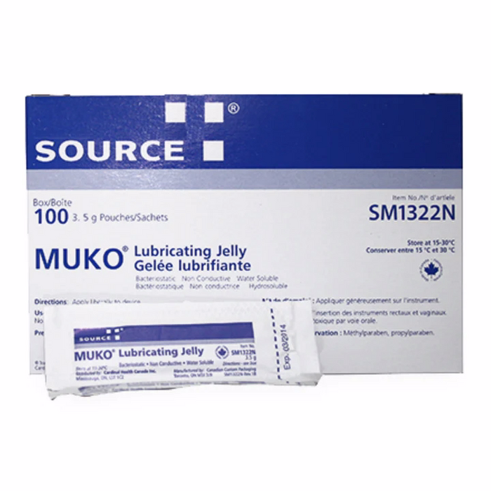 MUKO Lubricating Jelly 3.5G 100 Count