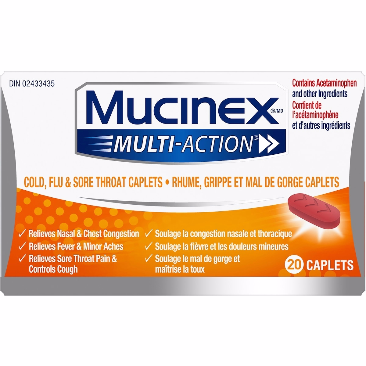 Multi-Action® Congestion, Cold & Cough Caplets