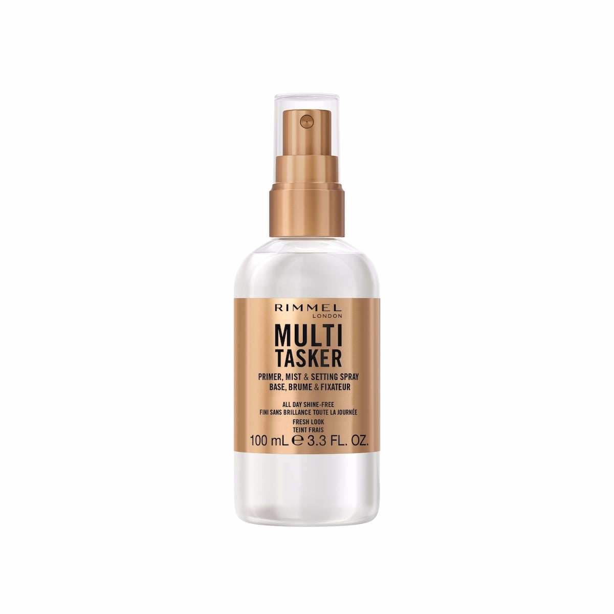 Base de maquillage 3-en-1, Brume et Fixateur, Fini sans brillance, Prépare le teint, Rafraîchit la peau, Fixation longue durée, Formule vegan