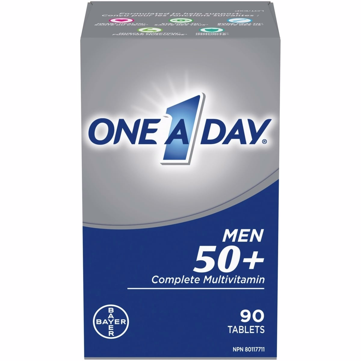 Multivitamins For Men 50 Plus - Daily Vitamins For Men With Vitamins A, B, C, D, E, Calcium, Selenium, Magnesium And Zinc To Support Immune, Bone, Hea