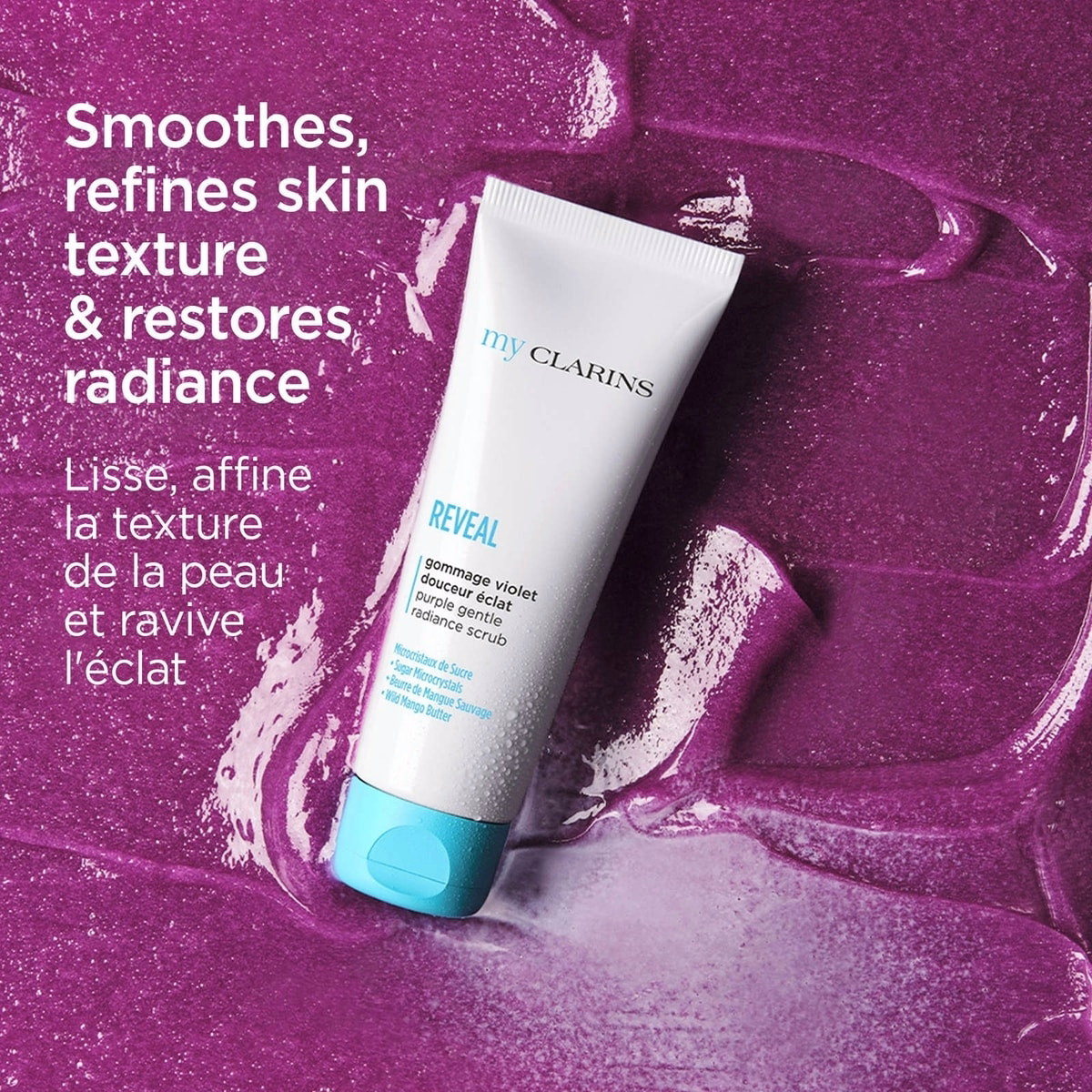 My Clarins REVEAL Purple Gentle Radiance Scrub