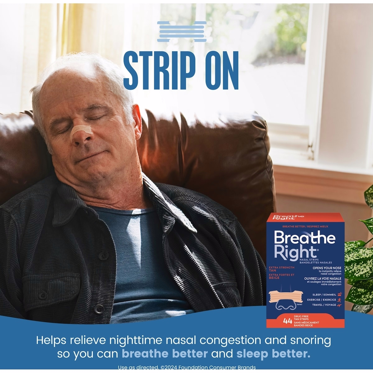 Nasal Strips Extra Strength Tan