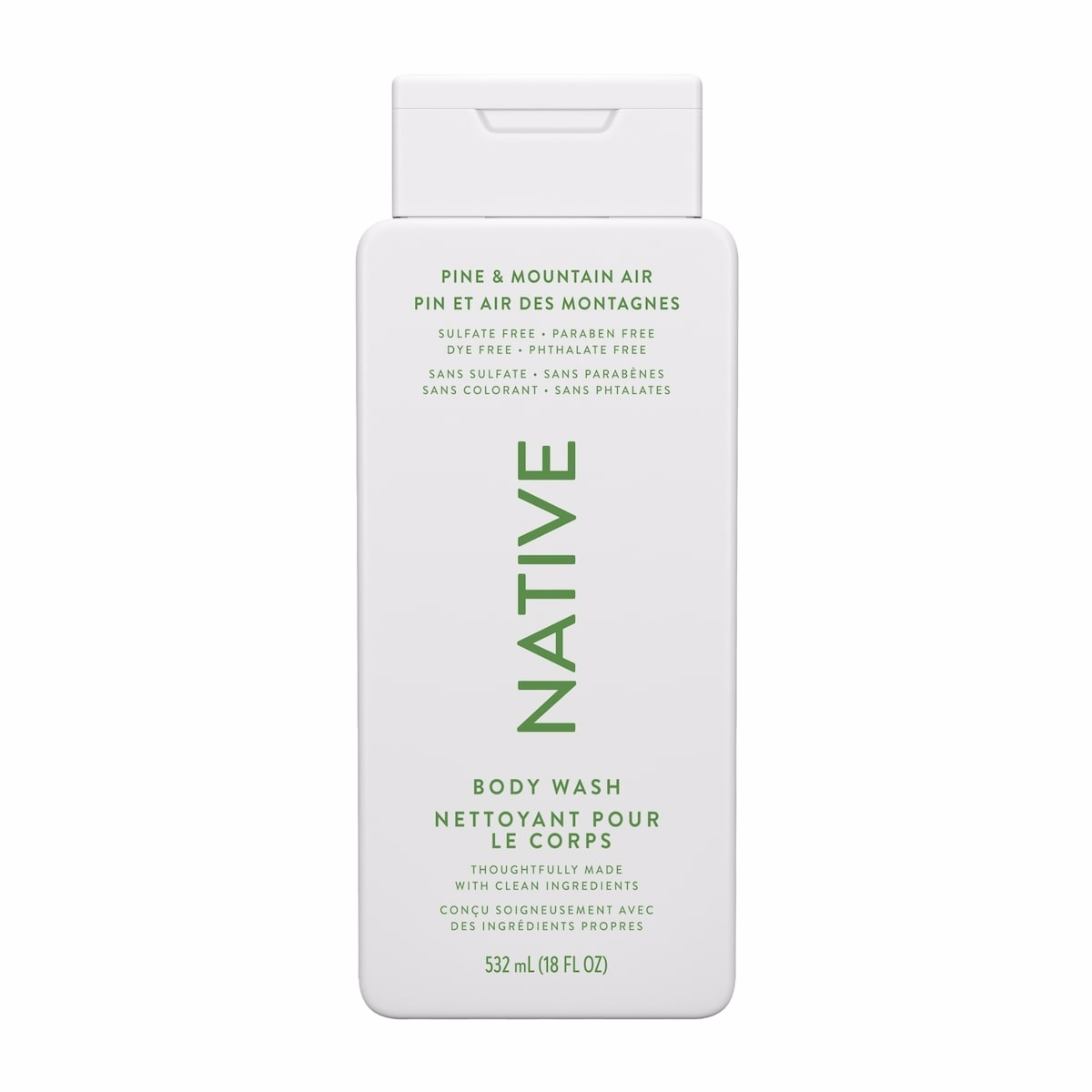Native Pine & Mountain Air Body Wash 18oz