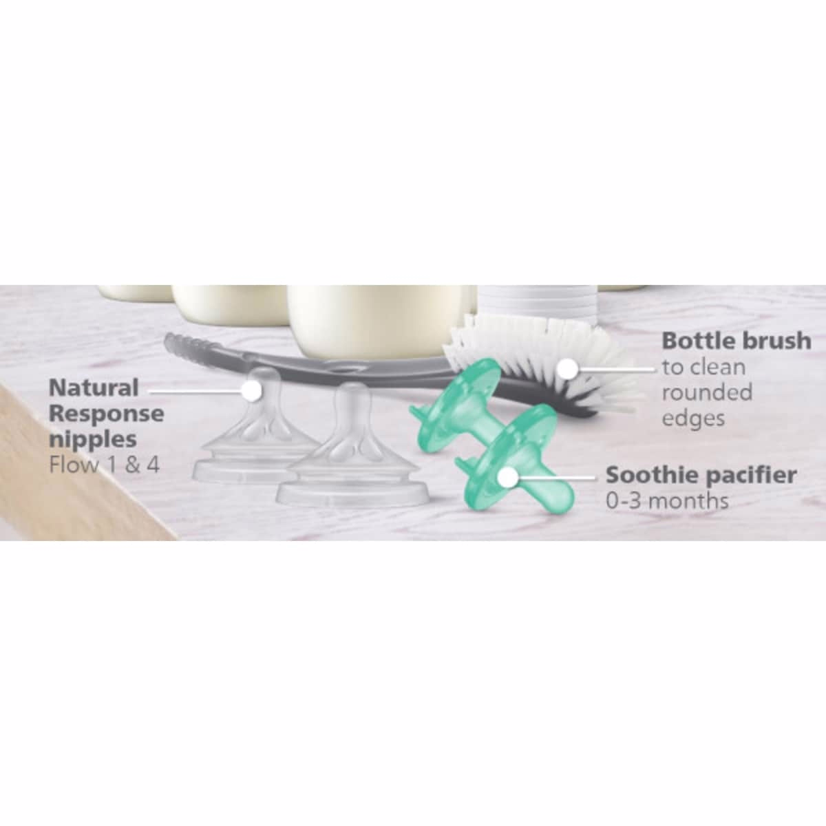 Natural Baby Bottle Newborn Baby Gift Set, SCD838/02 Natural Baby Bottle Newborn Baby Gift Set, SCD838/02
