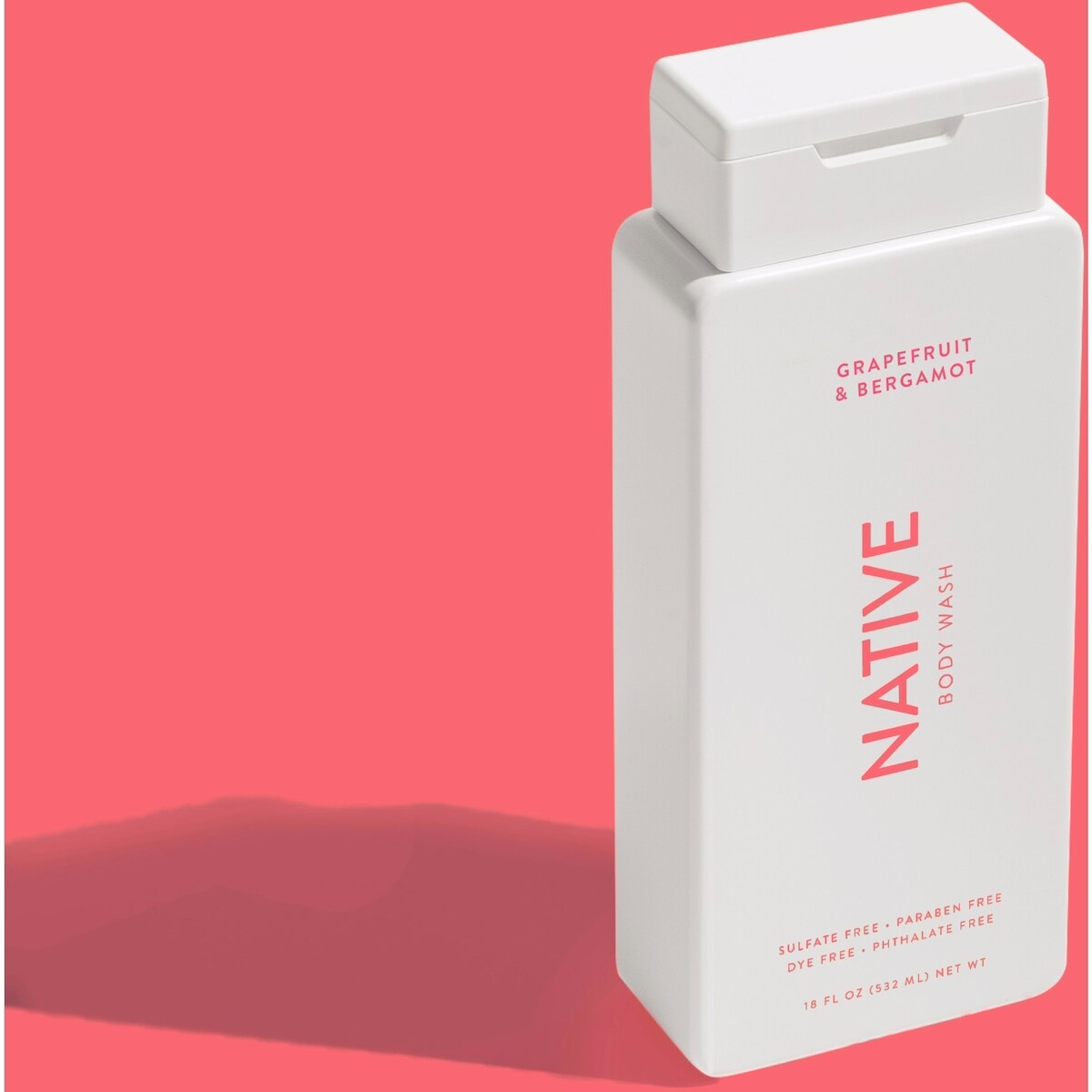 Natural Body Wash, Grapefruit & Bergamot, Sulfate Free, Paraben Free