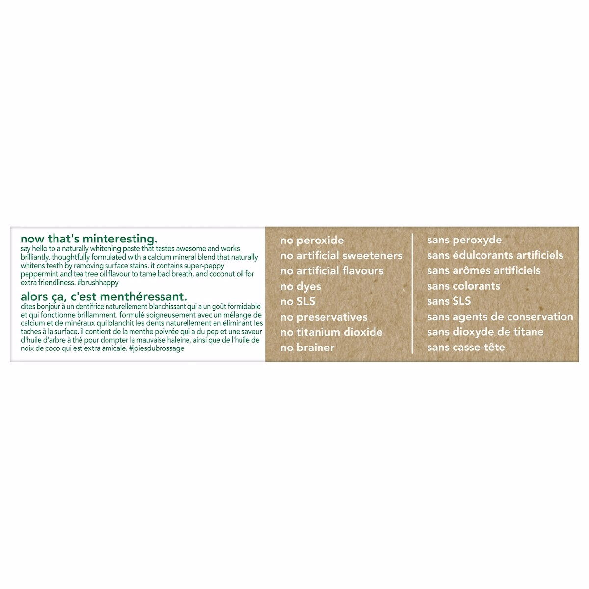 Naturally Whitening Fluoride Toothpaste, Mint Naturally Whitening Fluoride Toothpaste, Mint