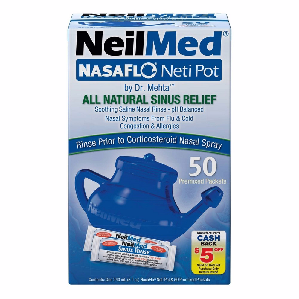 NeilMed Nasaflo Neti Pot 鼻腔清洗系統 配補充包