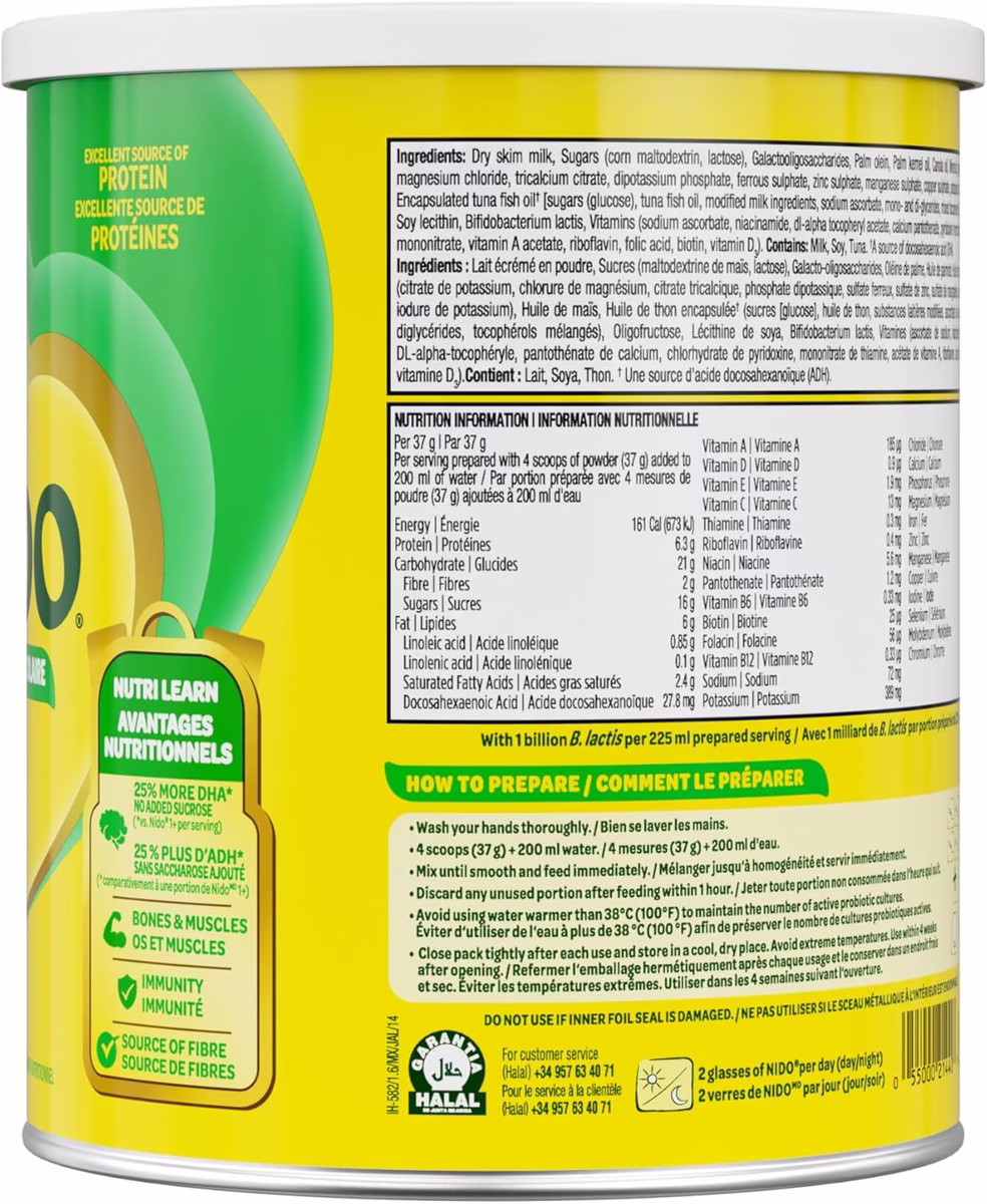 Nestlé NIDO 3+ Nutritional Supplement Ages 3 & Up 850 g - Image 4