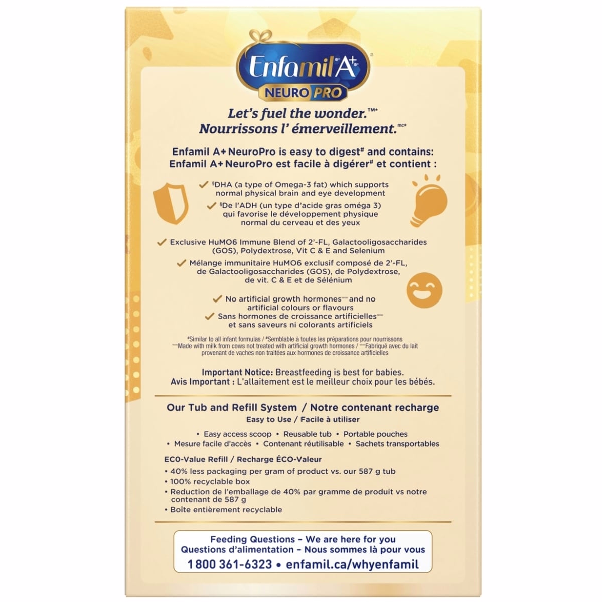 NeuroPro™, Baby Formula, 0-12 months, Powder Refill