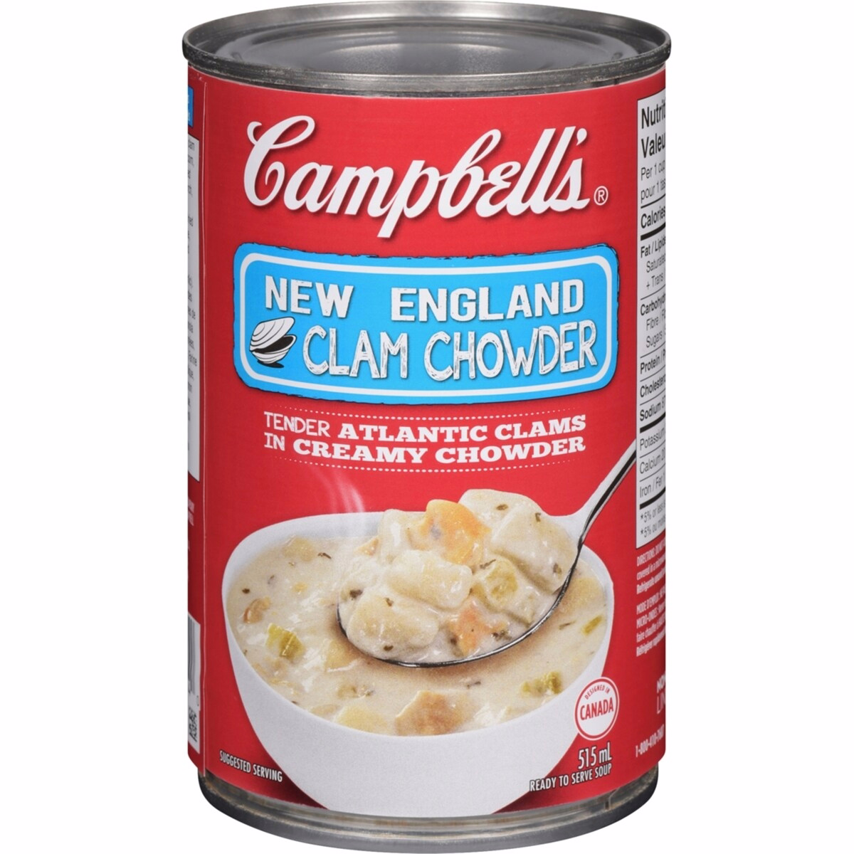 New England Clam Chowder Ready to Serve Soup