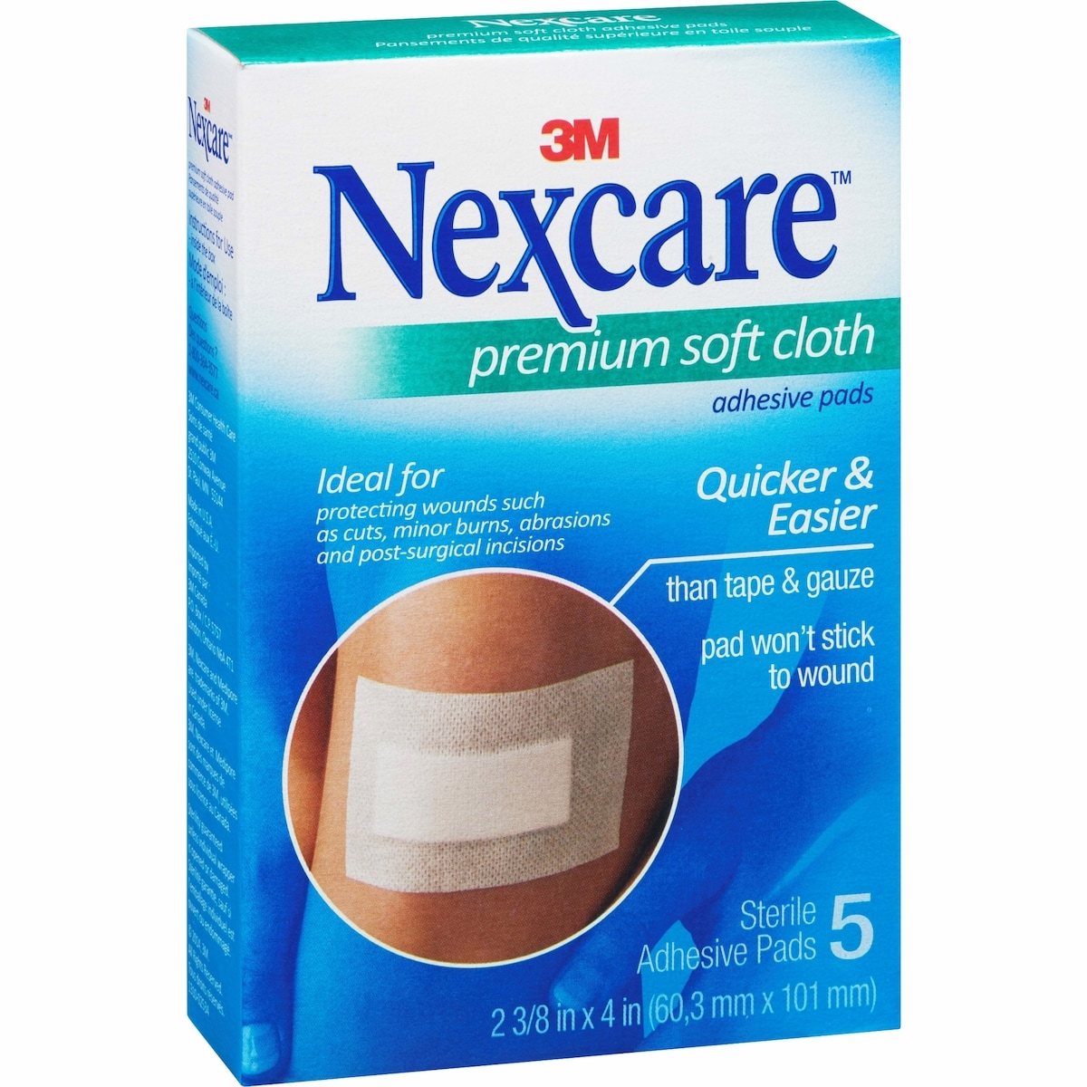 Nexcare™ プレミアムソフト布製粘着パッド H3564-CA