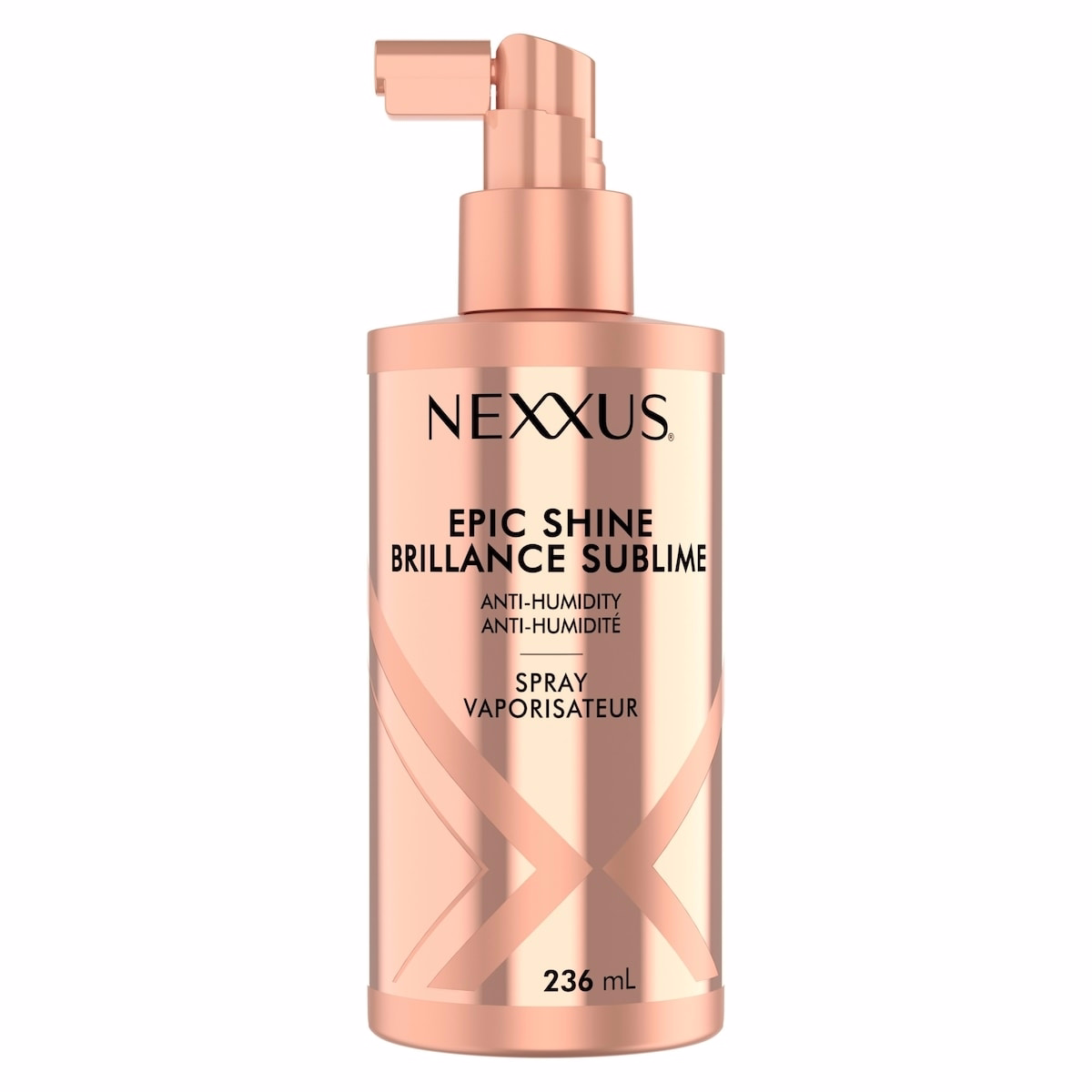 Nexxus Epic Shine Anti-Humidity Spray Heat Protection for Long Lasting, Weightless Shine, with StyleProtect Technology 236mL