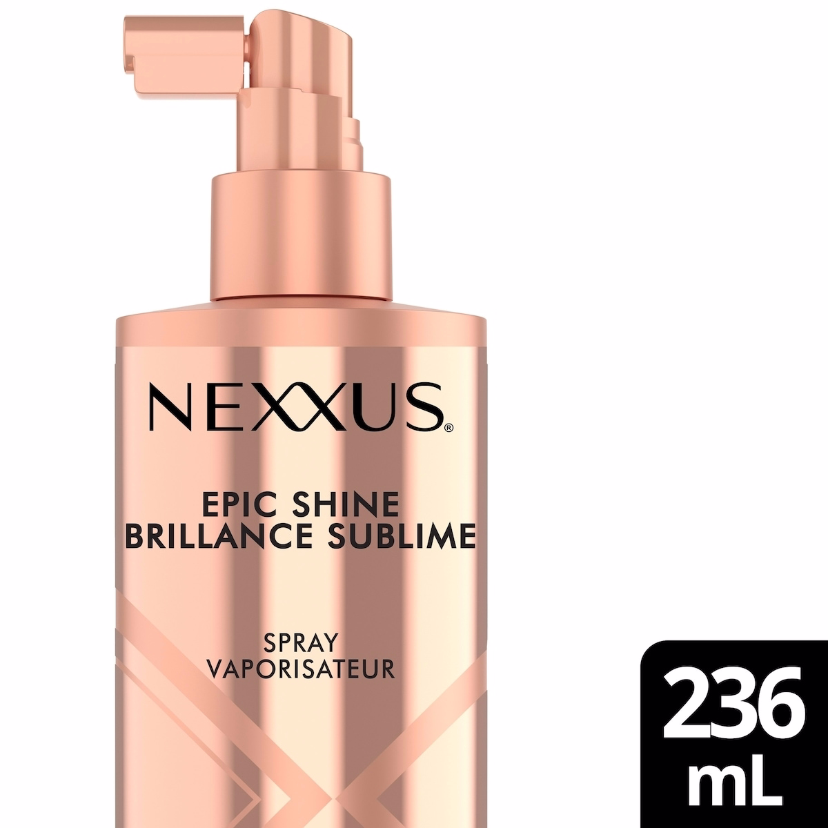 Nexxus Epic Shine Anti-Humidity Spray Heat Protection for Long Lasting, Weightless Shine, with StyleProtect Technology 236mL