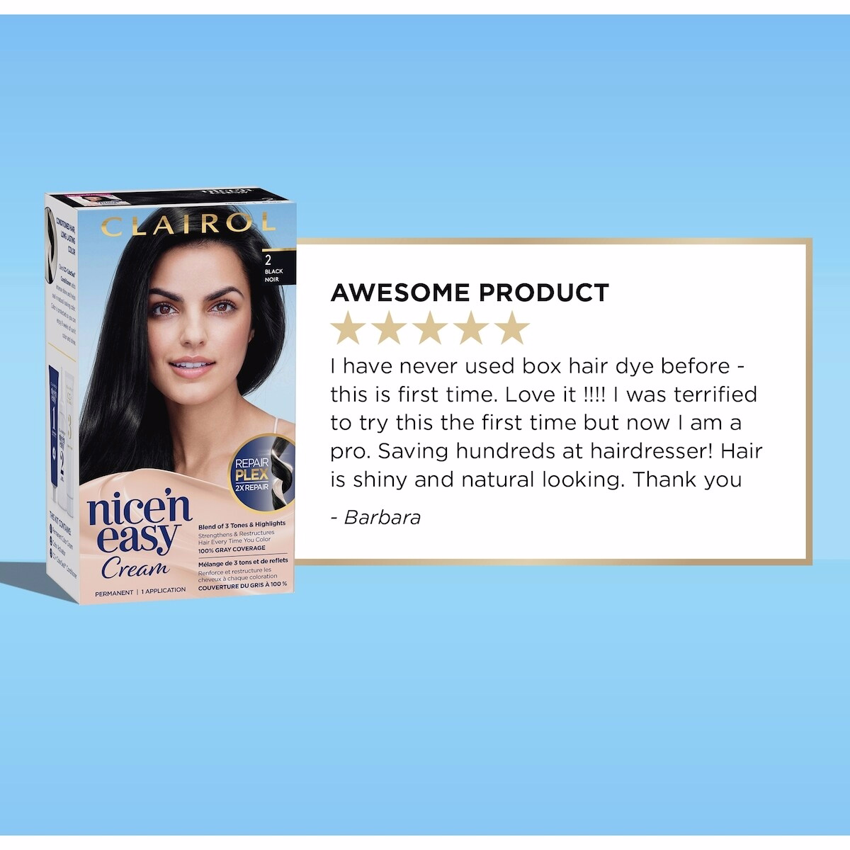 Clairol Coloration Permanente Nice'N Easy, Couleur Naturelle Supérieure Clairol Coloration Permanente Nice'N Easy, Couleur Naturelle Supérieure