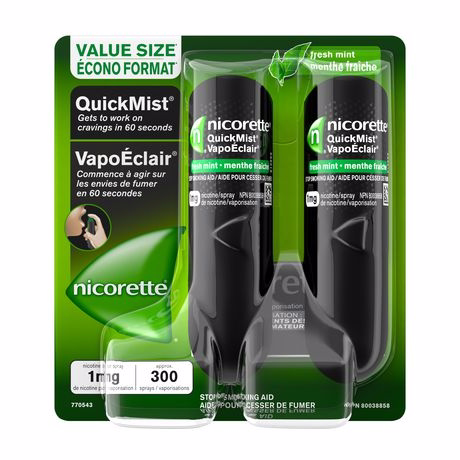 Nicorette QuickMist Spray Fresh Mint Duo Pack