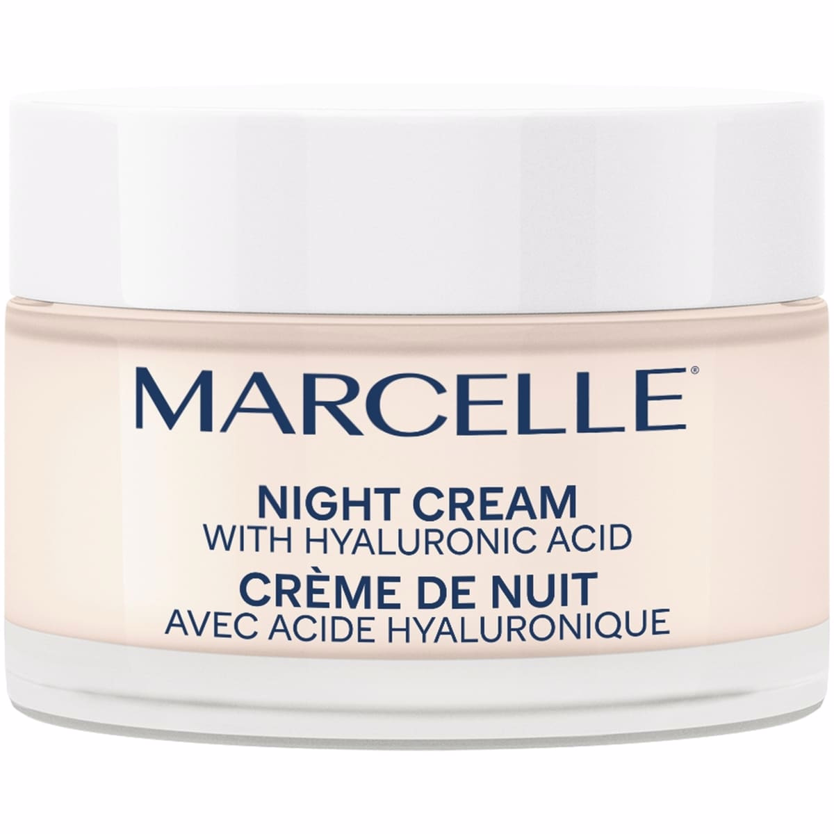 Marcelle 나이트 크림 24시간 보습 — 히알루론산과 나이아신아미드