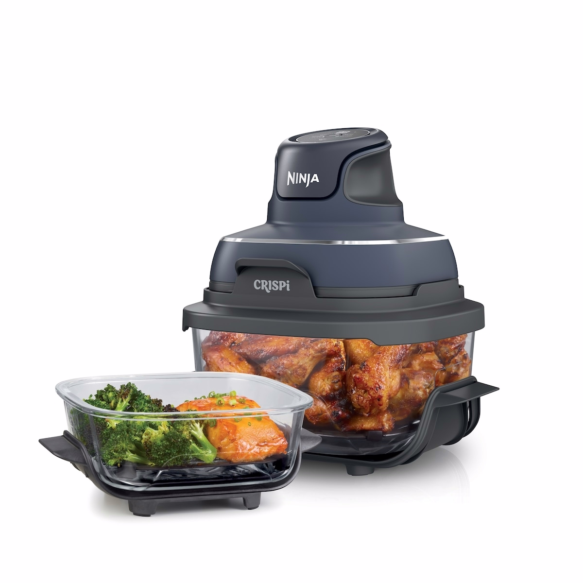 Ninja FN101CGY Crispi 4-in-1 Portable Glass Air Fryer Cooking System