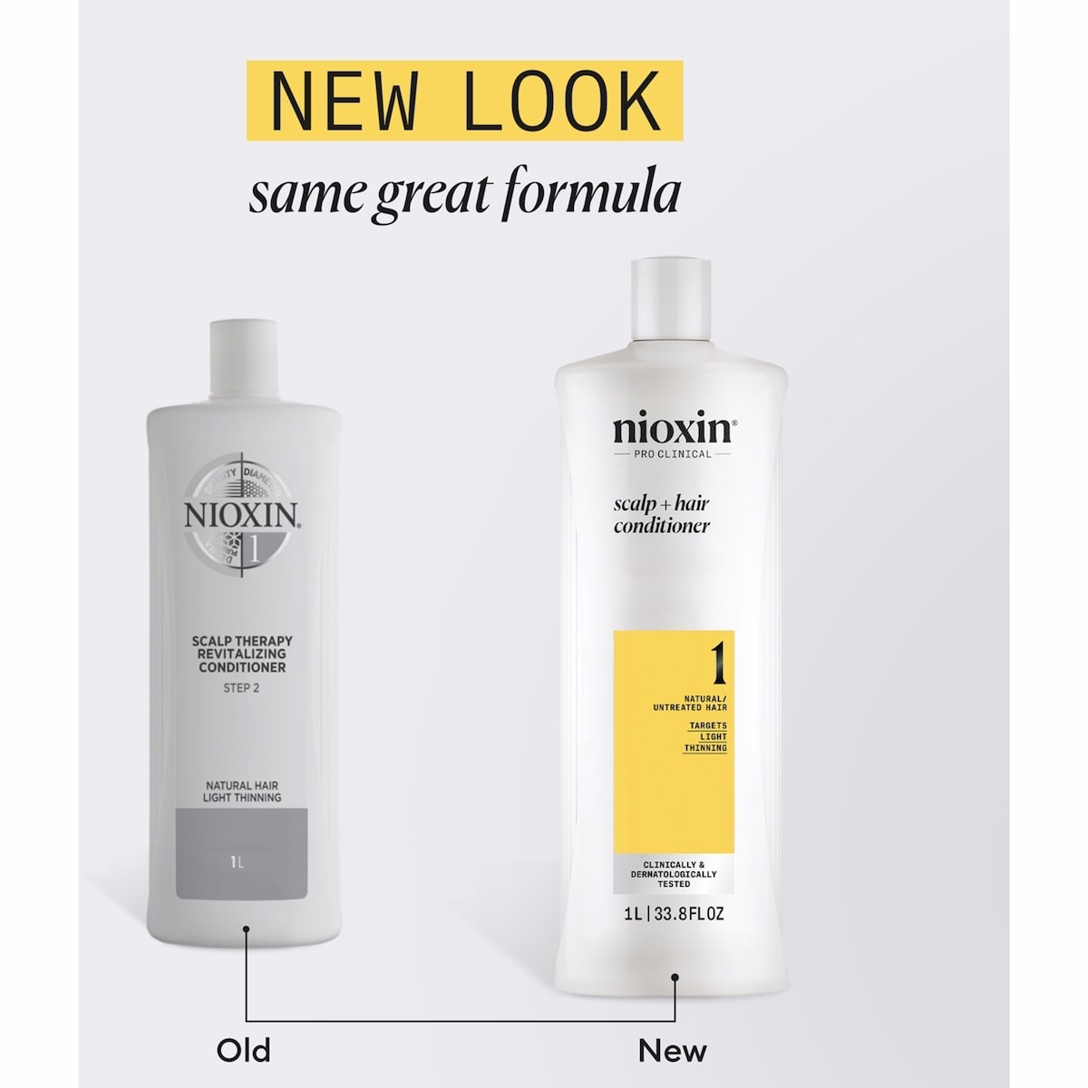 Nioxin System 1  Scalp + Hair Thickening Conditioner for Natural Hair with Light Thinning, 500ml
