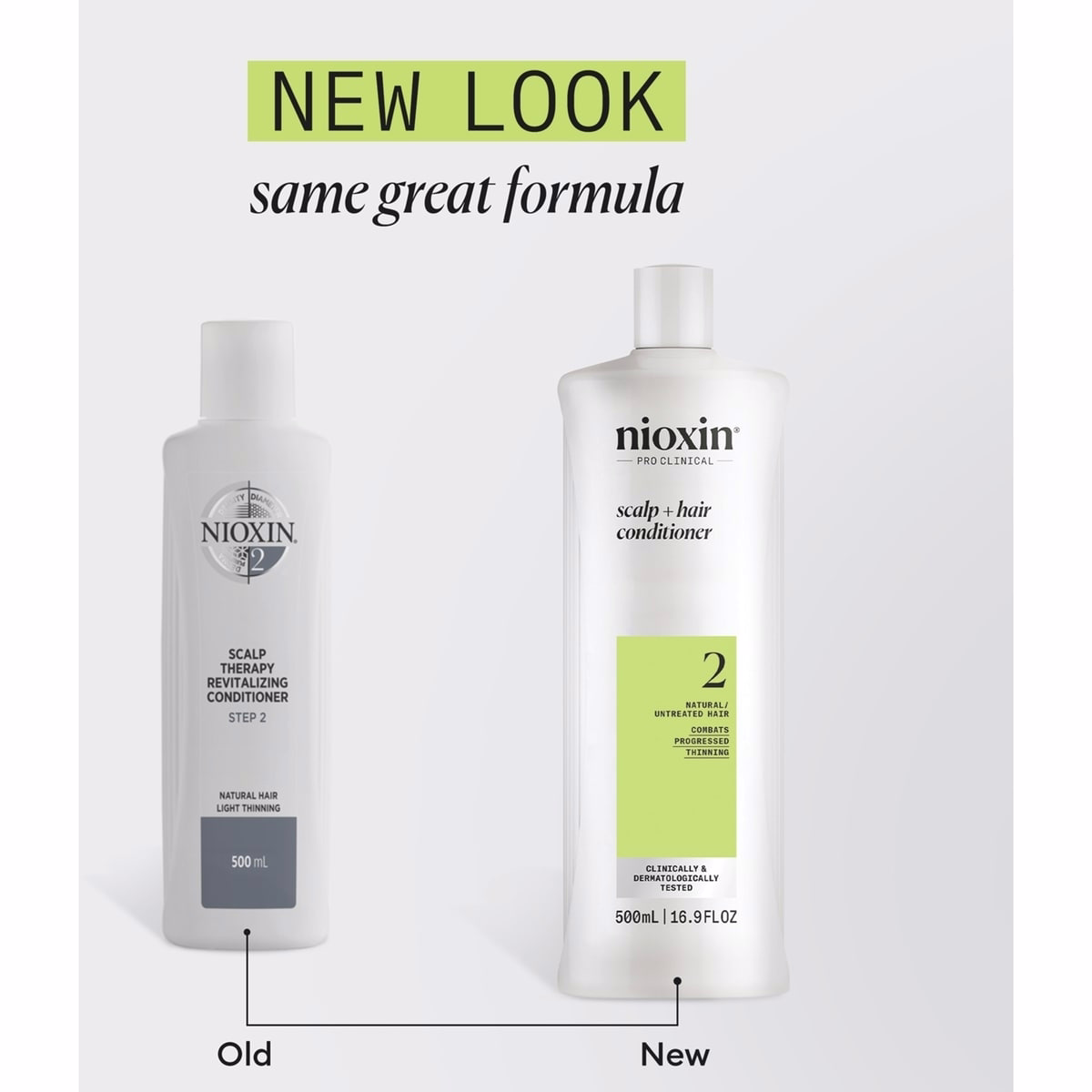 Nioxin System 2 Scalp + Hair Thickening Conditioner for Natural Hair with Progressed Thinning, 1L