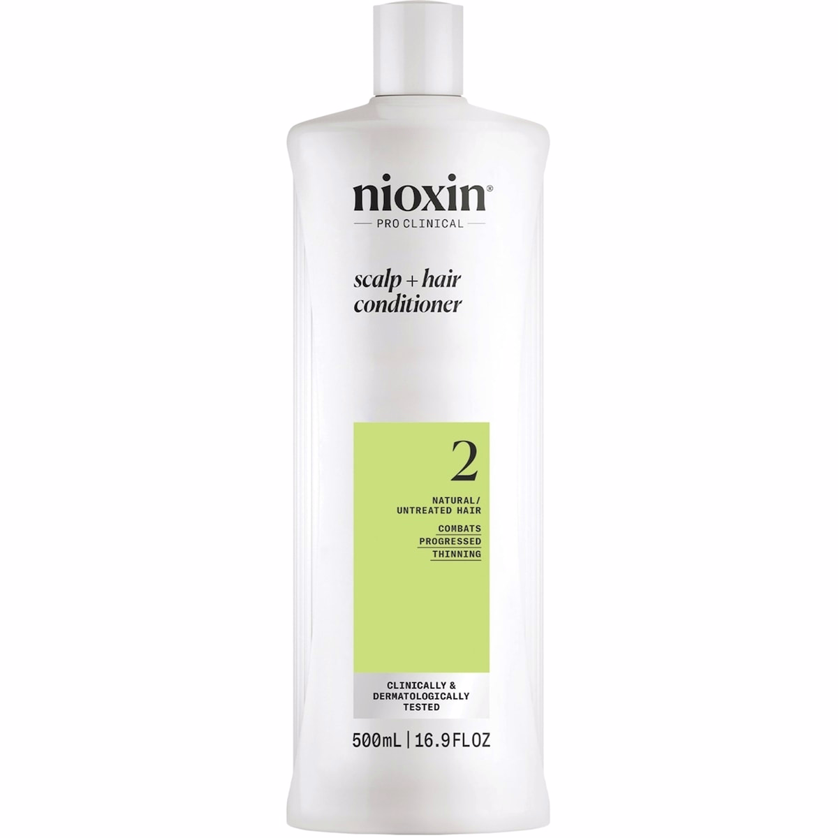 Nioxin System 2 Scalp + Hair Thickening Conditioner for Natural Hair with Progressed Thinning, 500ml