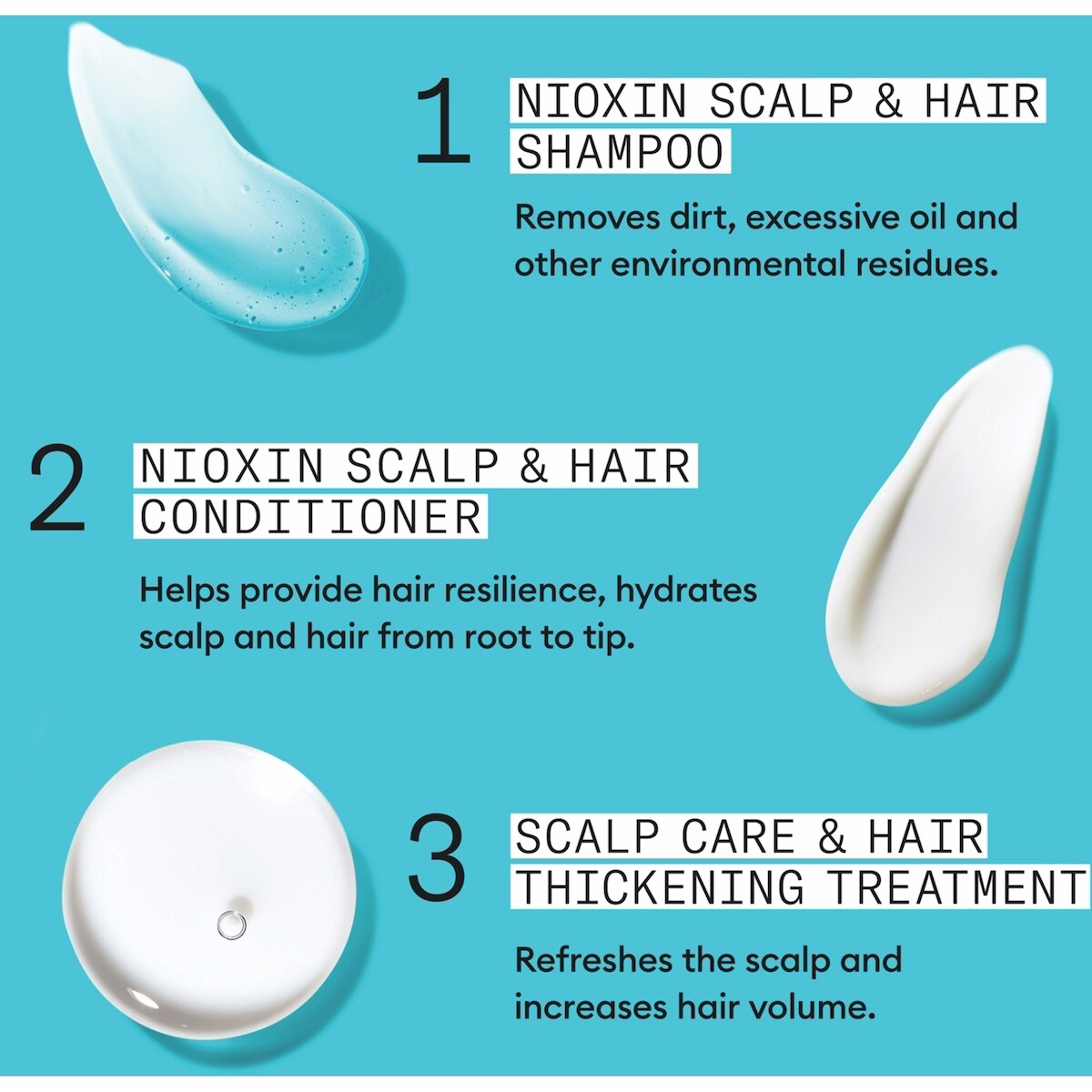 Nioxin System 3 Scalp + Hair Thickening Conditioner for Damaged Hair with Light Thinning, 500ml Nioxin System 3 Scalp + Hair Thickening Conditioner for Damaged Hair with Light Thinning, 500ml