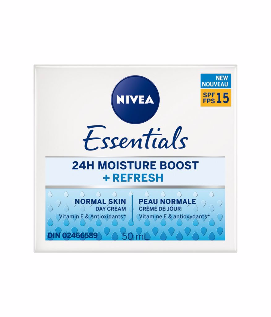 Nivea Essentials 24h Moisture Boost And Refresh Day Cream With Spf 15