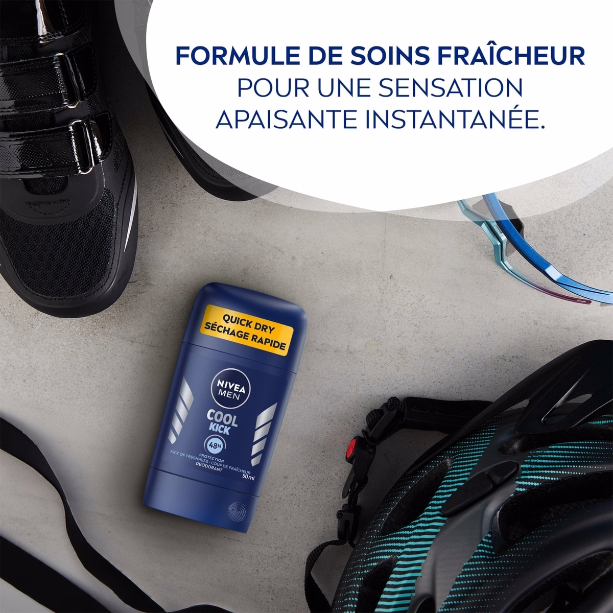 NIVEA Men Cool Kick Deodorant Stick Men’s Deodorant, 50 mL NIVEA Men Cool Kick Deodorant Stick Men’s Deodorant, 50 mL