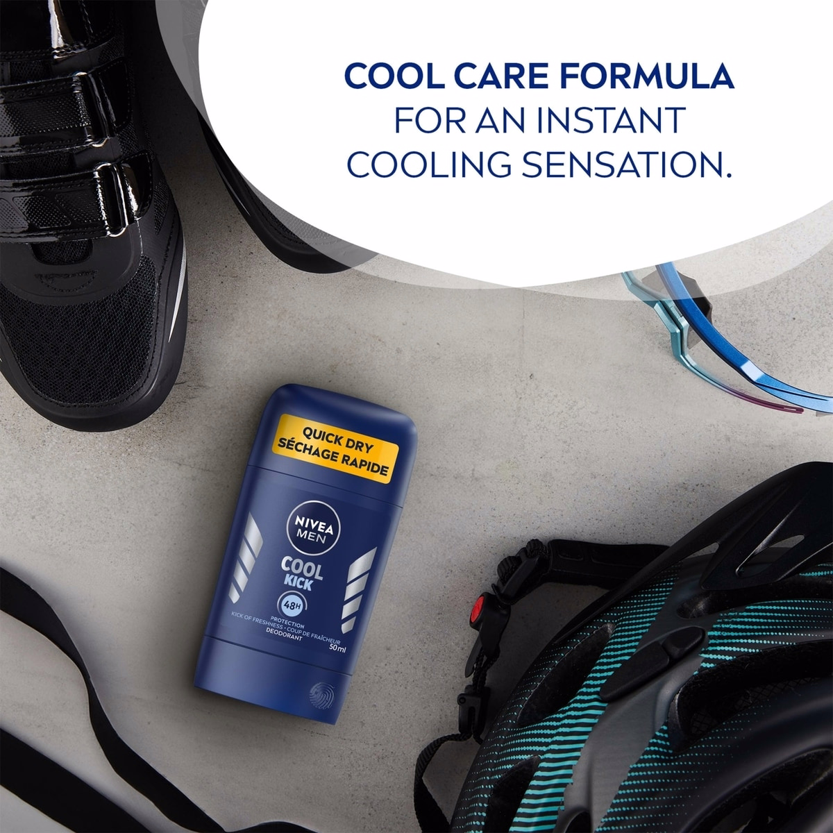 NIVEA Men Cool Kick Deodorant Stick Men’s Deodorant, 50 mL NIVEA Men Cool Kick Deodorant Stick Men’s Deodorant, 50 mL