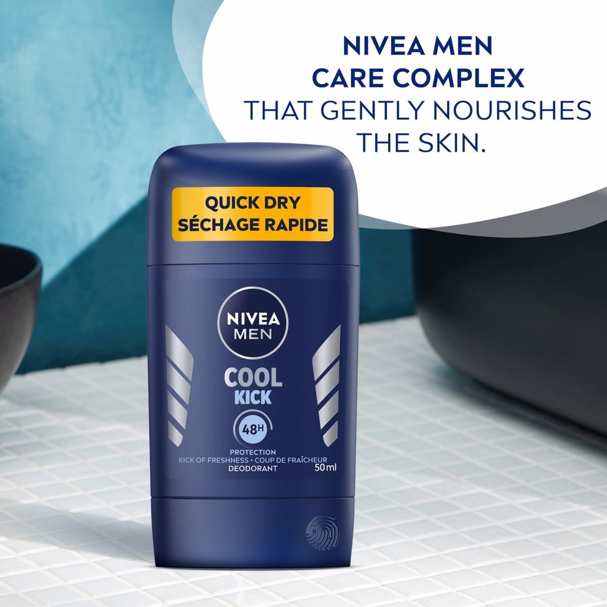 NIVEA Men Cool Kick Deodorant Stick Men’s Deodorant, 50 mL NIVEA Men Cool Kick Deodorant Stick Men’s Deodorant, 50 mL
