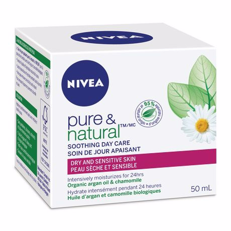 Nivea Pure & Natural Soothing Day Cream with Chamomile and Argan Oil 50.0 ML