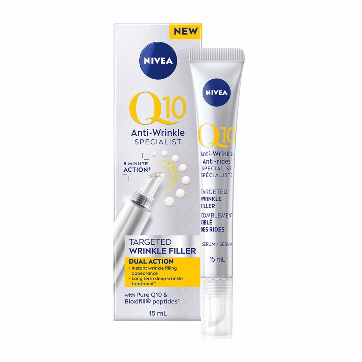 NIVEA Q10 アンチエイジング スペシャリスト ターゲット型シワフィラー、15 mL