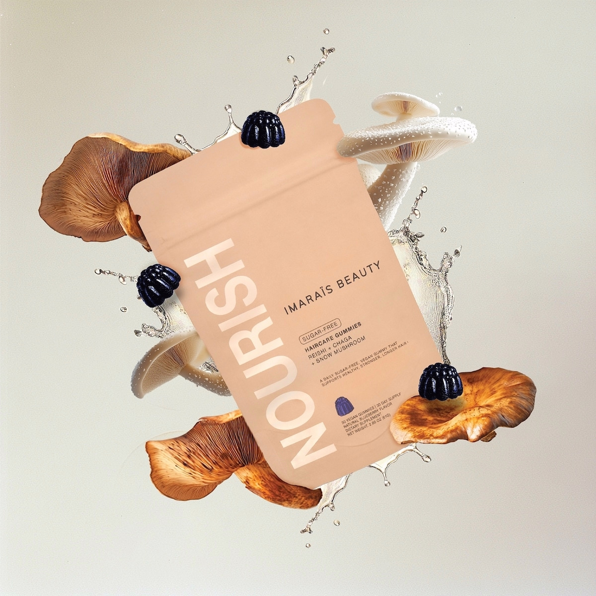 NOURISH Haircare Gummies for Hair Growth, Anti-Shedding