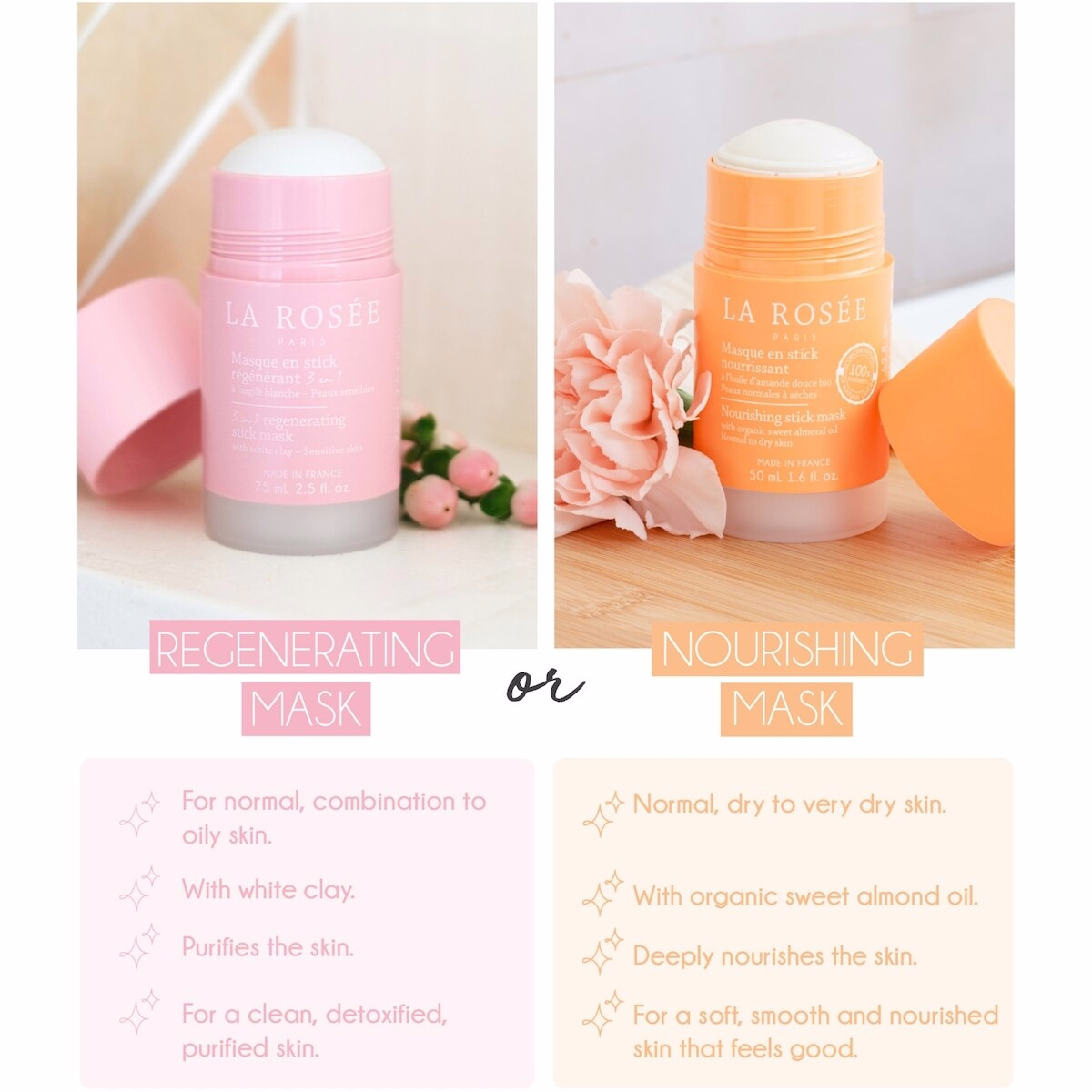 Nourishing mask stick with organic sweet almond oil Nourishing mask stick with organic sweet almond oil