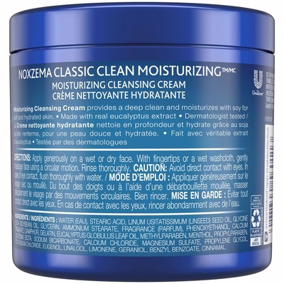 Noxzema Facial Cleanser Moisturizing Cleansing 12 Oz