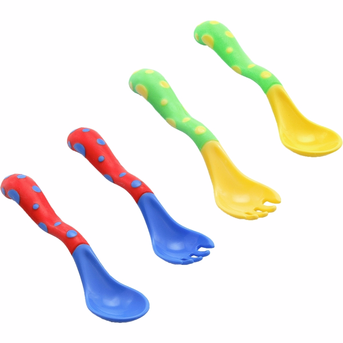 Nuby™ 4 Pc.Fork & Spoon Set Nuby™ 4 Pc.Fork & Spoon Set