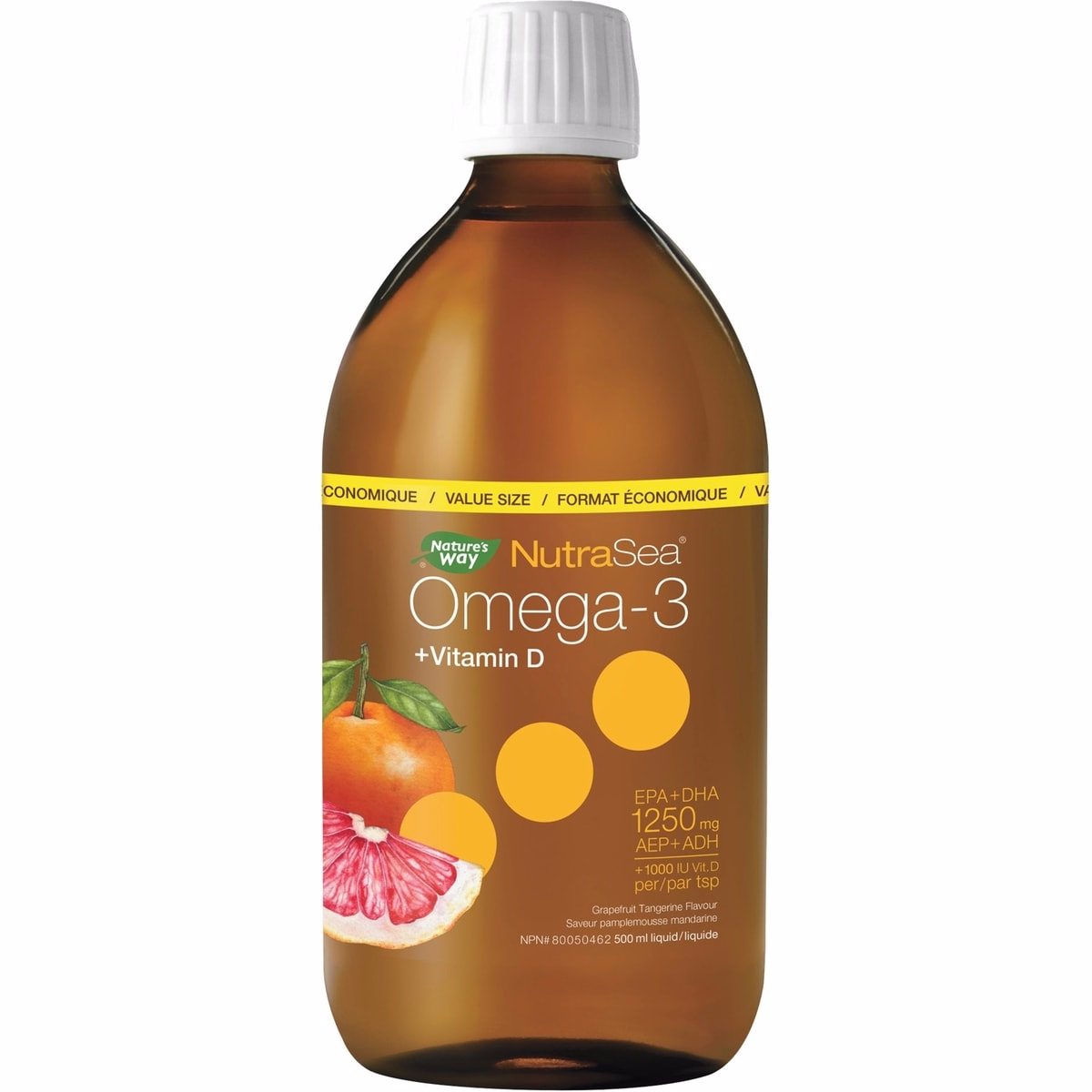 NutraSea+D™ Omega-3, Grapefruit Tangerine