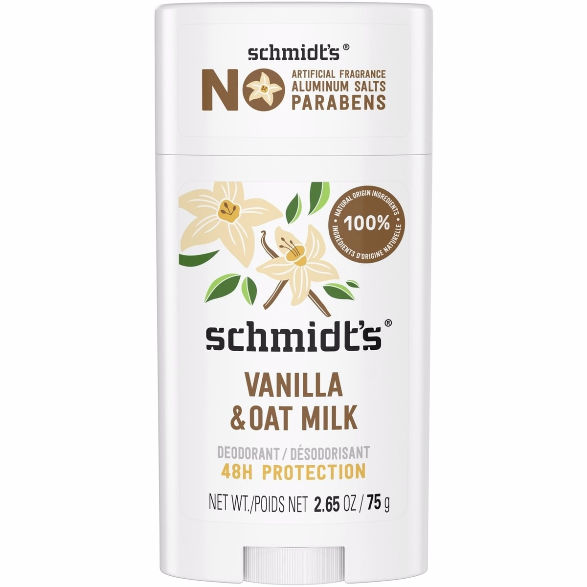 Déodorant Lait d'Avoine & Vanille 48h sans aluminium à ingrédients d'origine naturelle