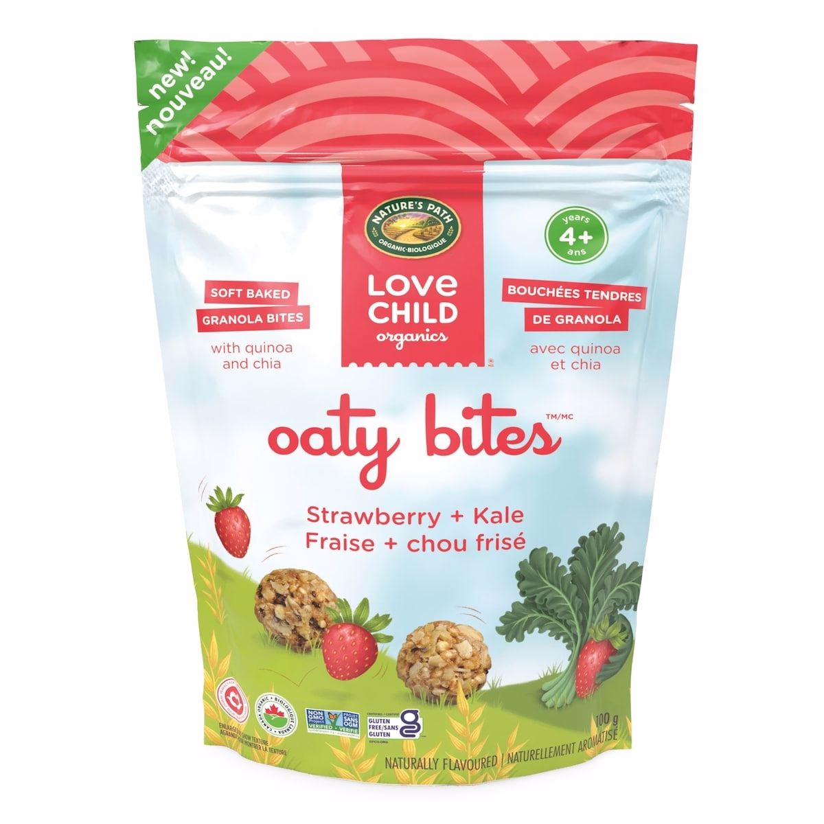 Oaty Bites Strawberry + Kale Snack Bites