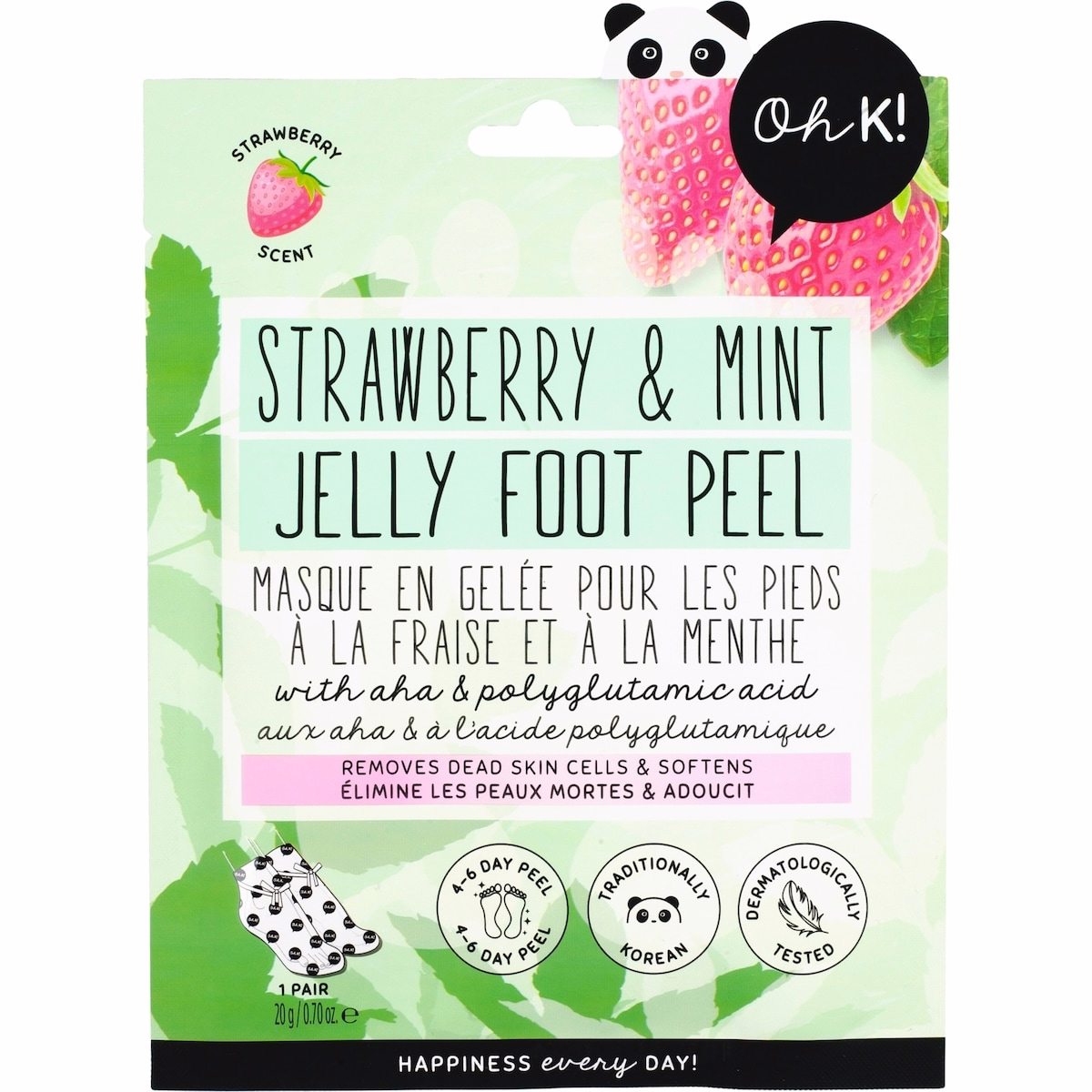 Oh K! Strawberry & Mint Jelly Foot Peel