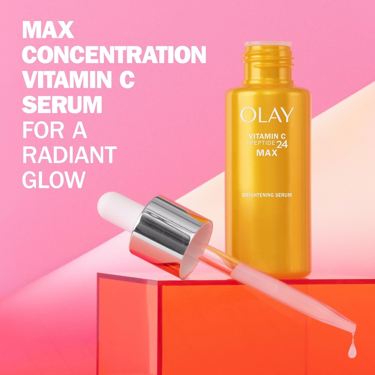 Olay MAX 維生素C + 肽24 精華液，40 mL