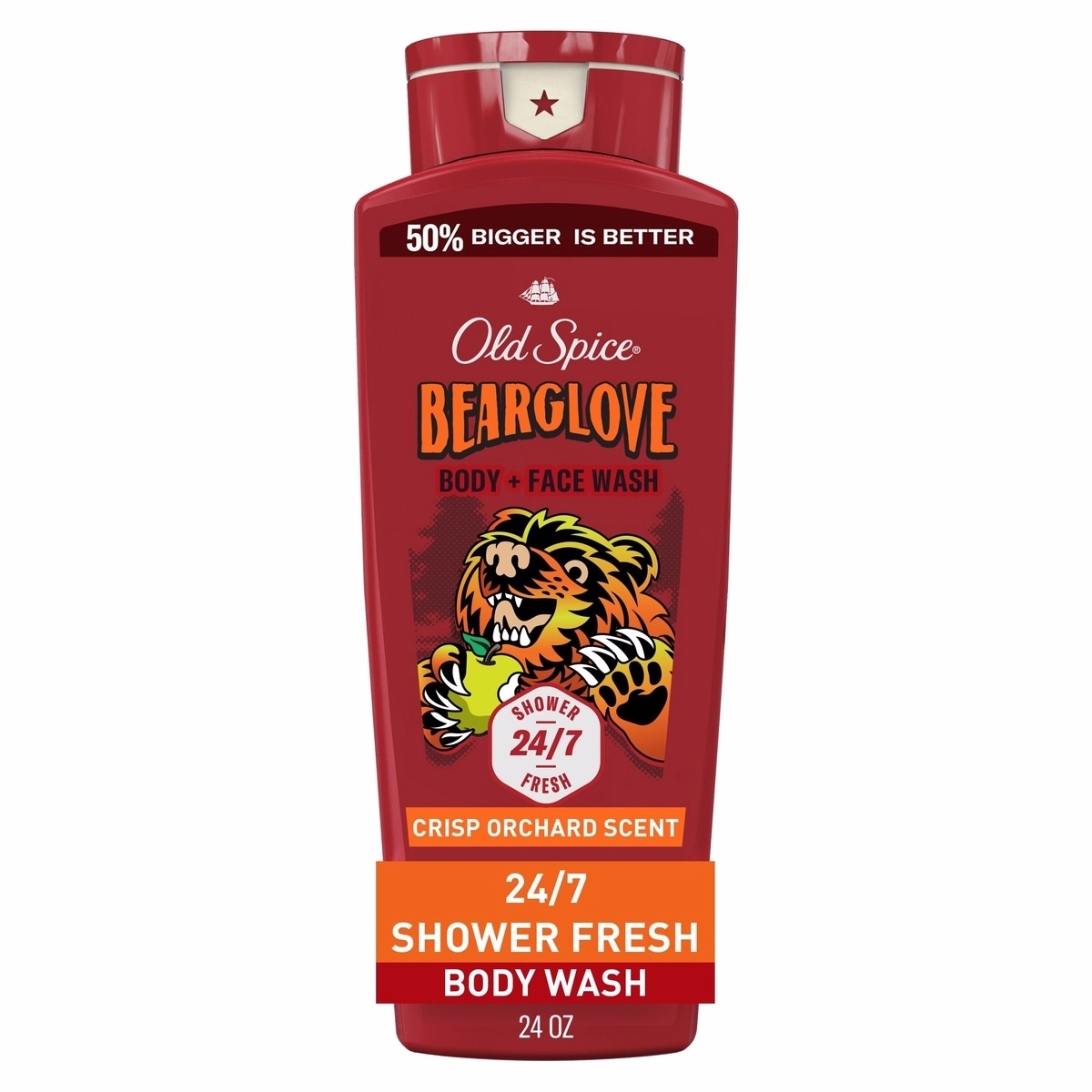 Old Spice 男士 Bearglove 沐浴露，長效泡沫