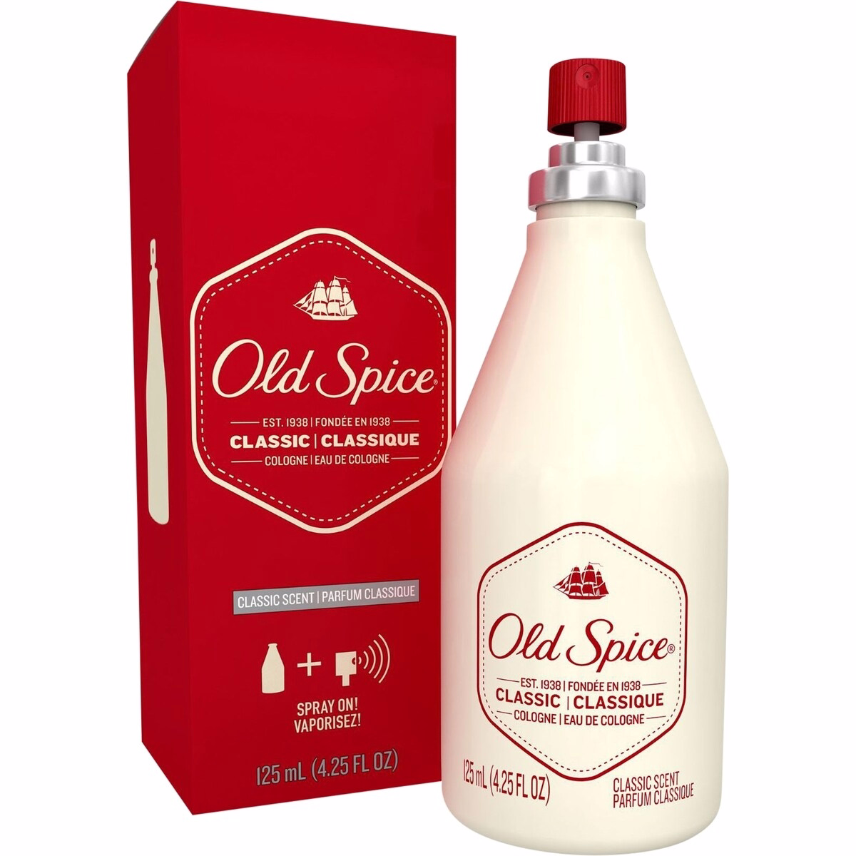 Old Spice Classic Scent Men's Cologne Spray 125 mL