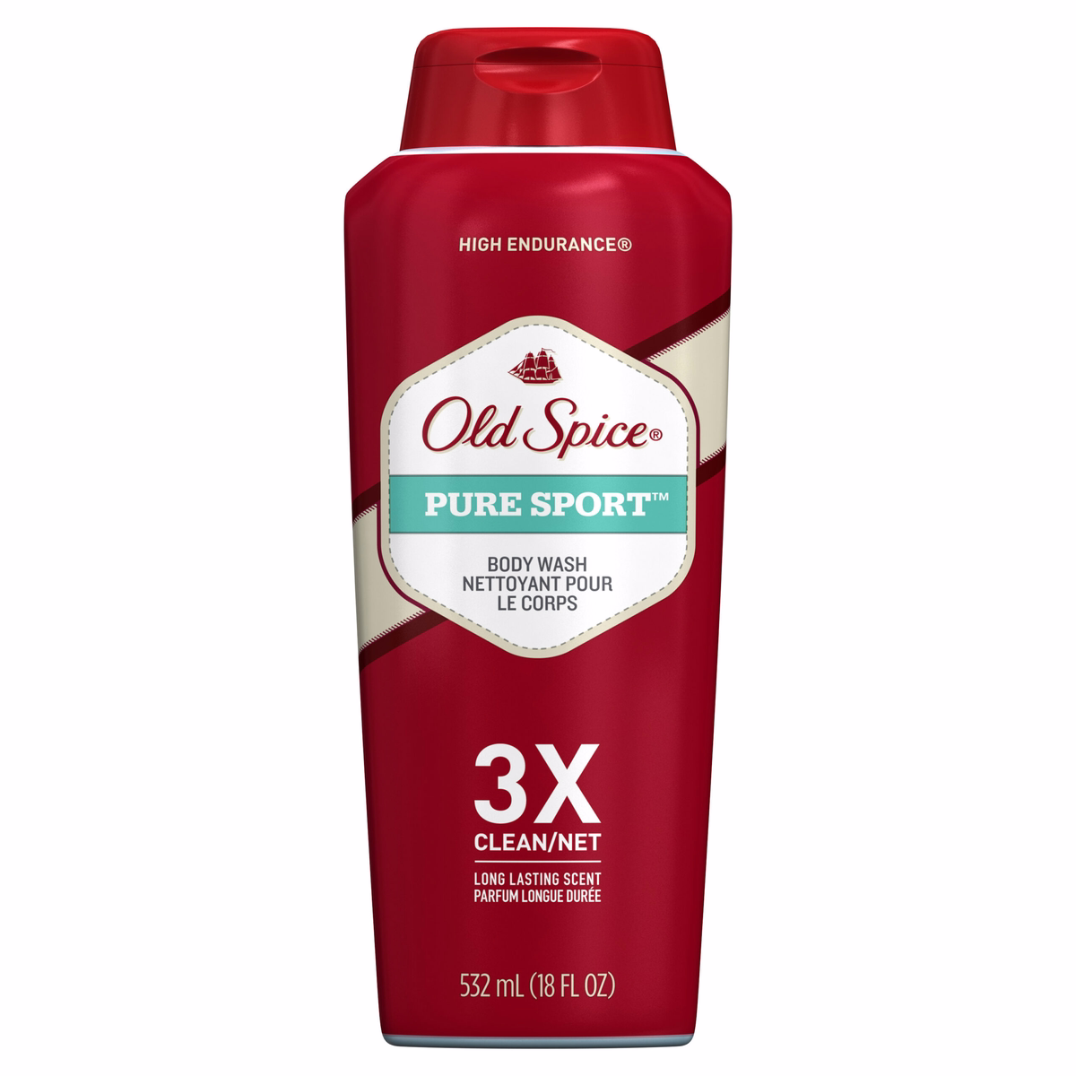 Old Spice High Endurance Body Wash Pure Sport 18 Oz By Old Spice