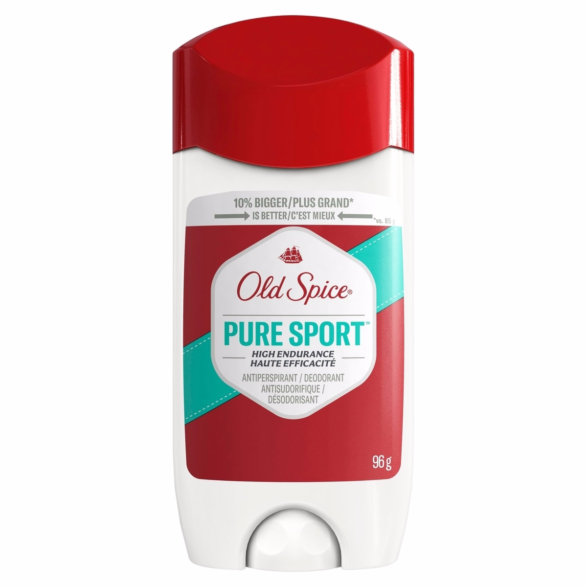 Old Spice High Endurance Pure Sport Invisible Solid Anti-Perspirant and Deodorant for Men, 96 grams