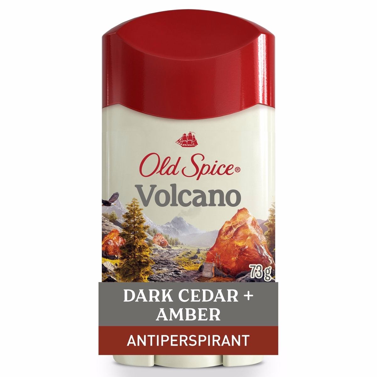 Old Spice Invisible Solid Antiperspirant Deodorant for Men Volcano with Charcoal Scent Inspired by Nature 73 g