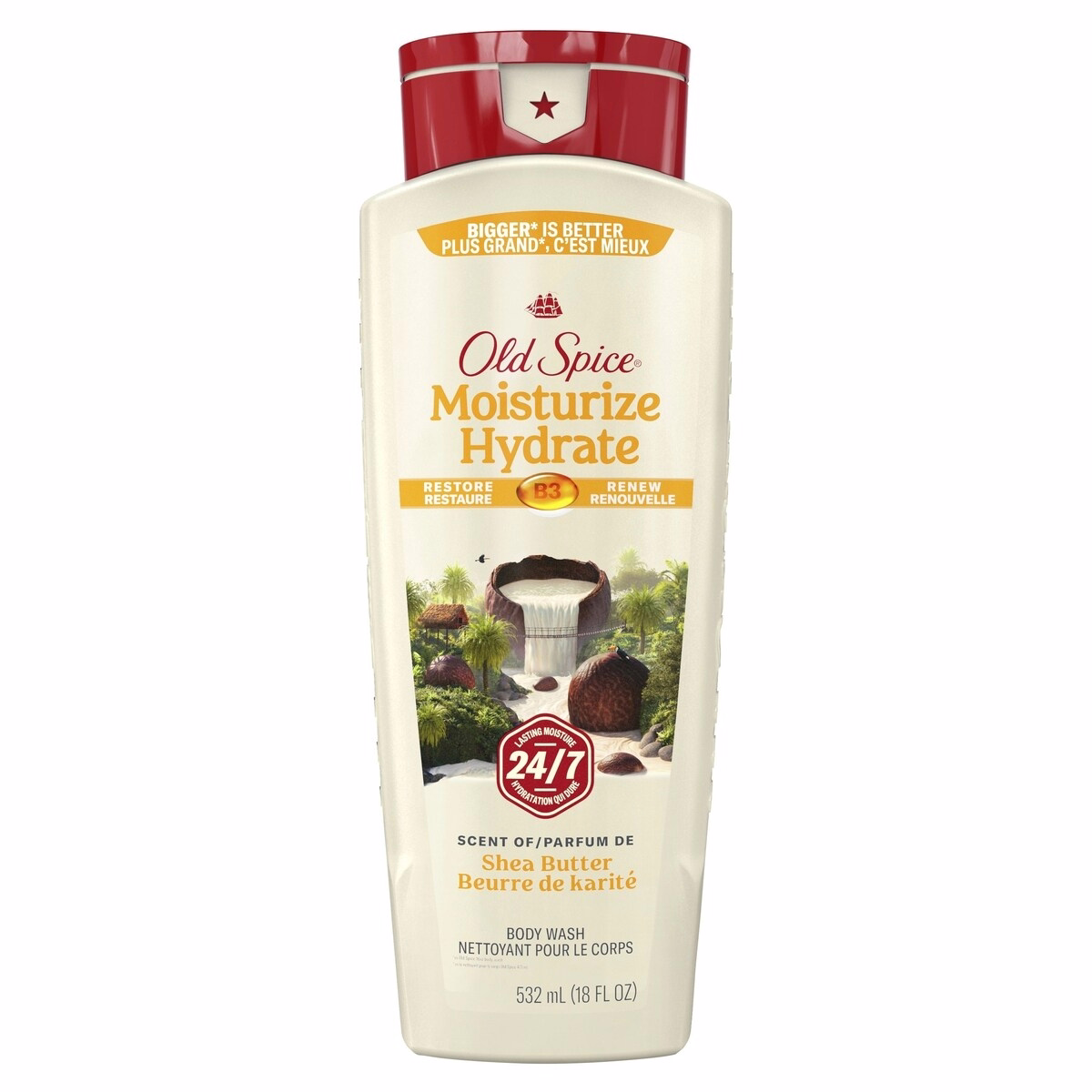 Old Spice Men's Body Wash Moisturize with Shea Butter