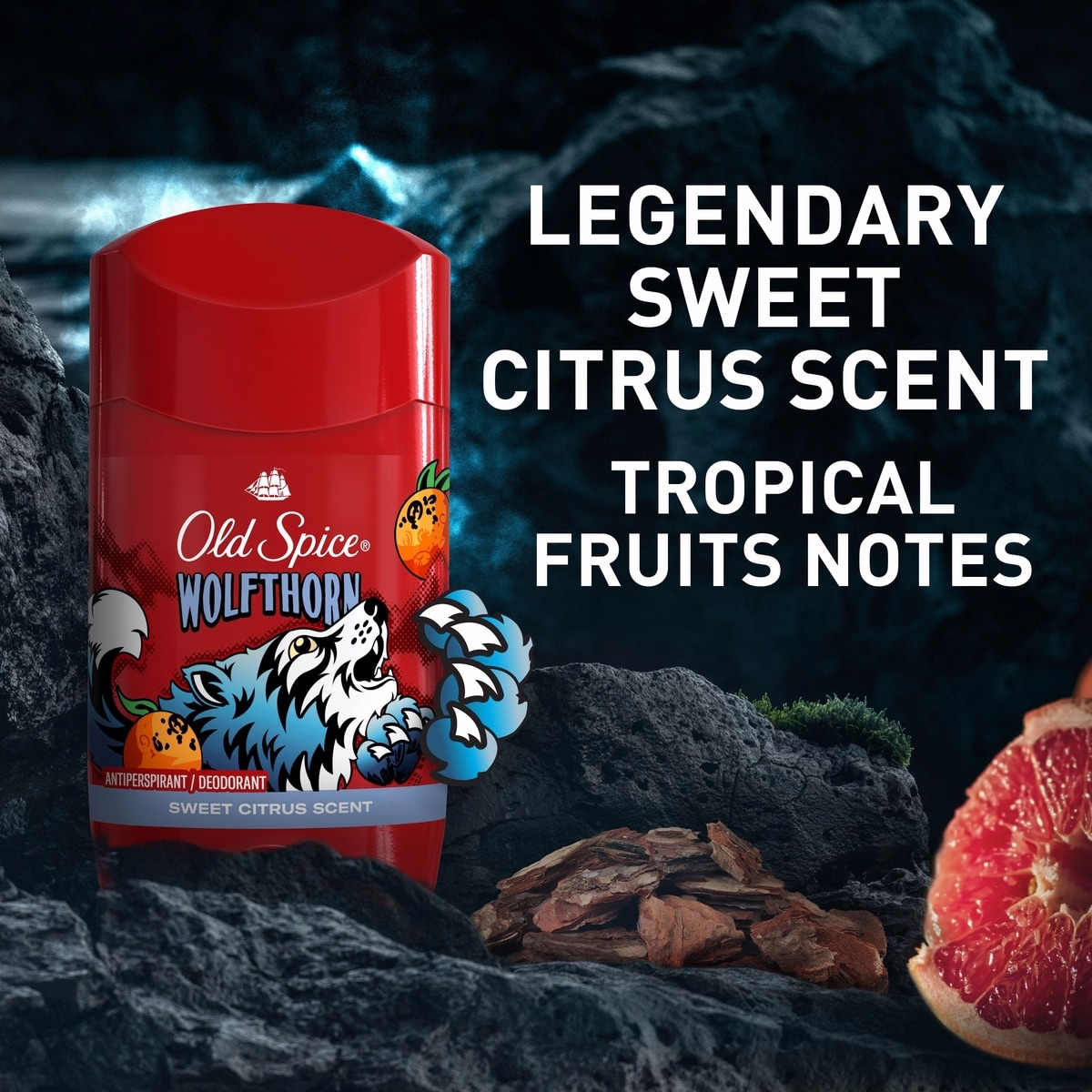 Old Spice Wild Collection Invisible Solid Antiperspirant and Deodorant for Men, Wolfthorn scent, 73 g Old Spice Wild Collection Invisible Solid Antiperspirant and Deodorant for Men, Wolfthorn scent, 73 g