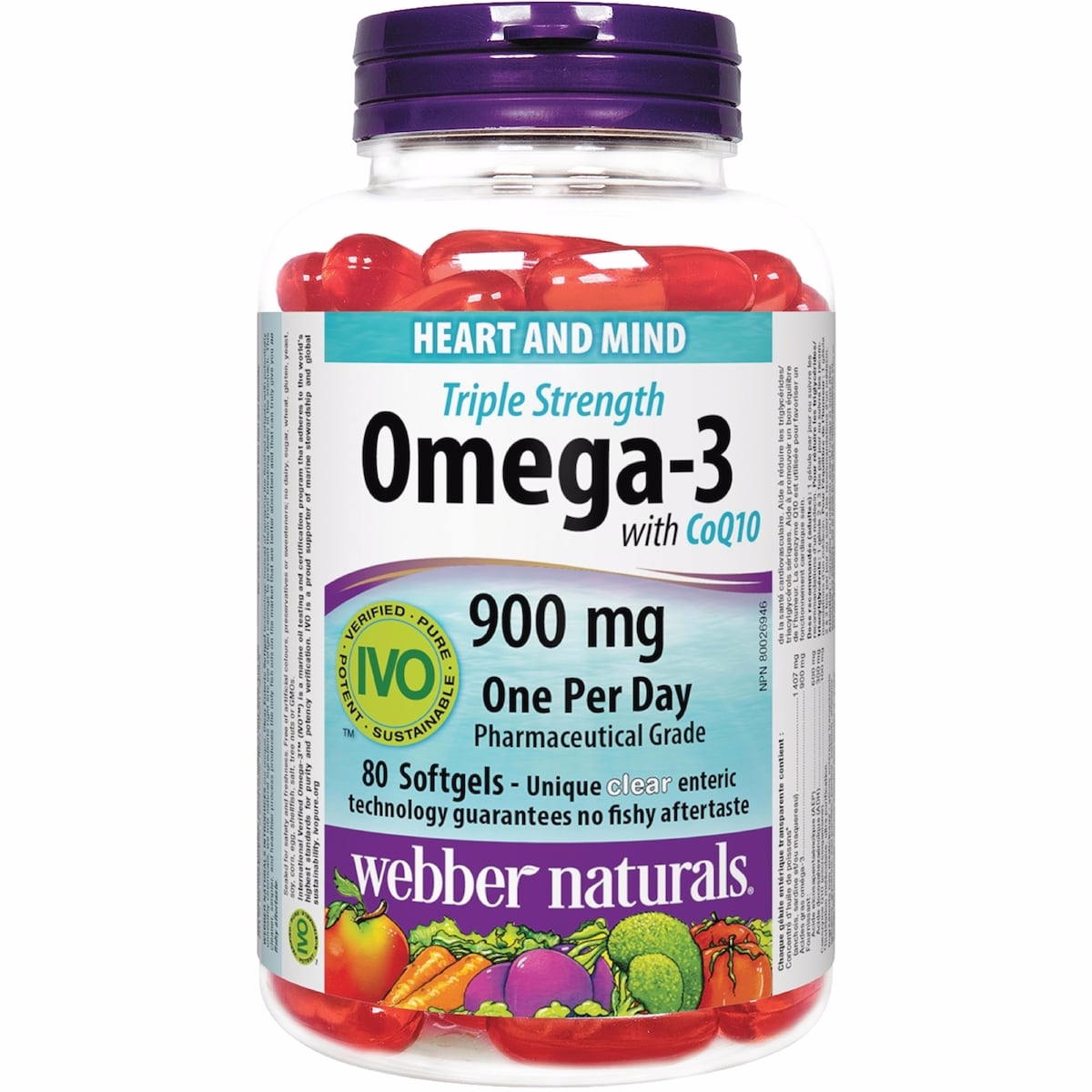 Omega-3 with CoQ10 Triple Strength 900 mg