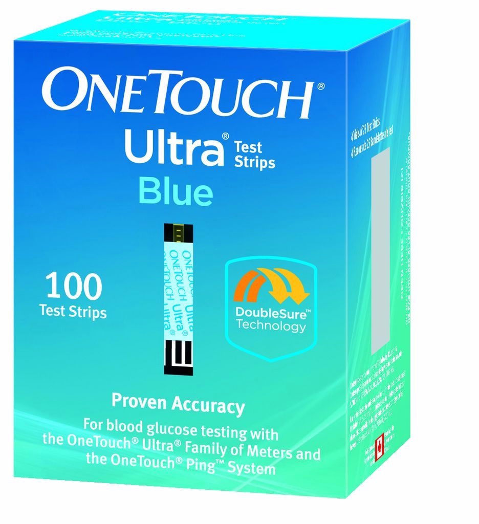 Onetouch Ultra Glucose Test Strips Blue